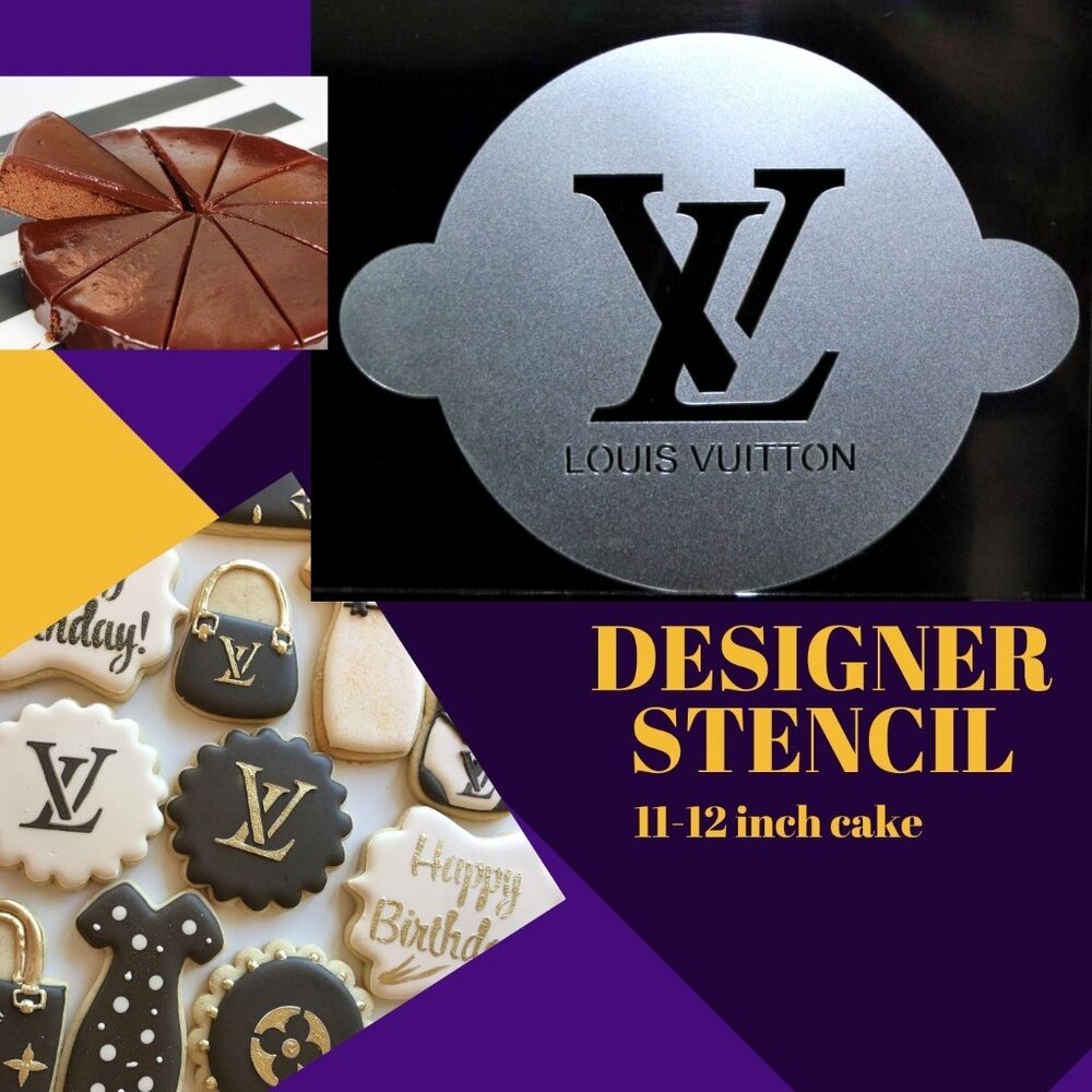 Designer Stencil LV For 12 inch Cakes or Other Projects
